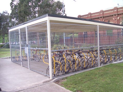 Horizontal Storage 16 Bike Cage