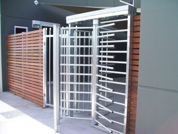 Knockdown full height bar turnstile