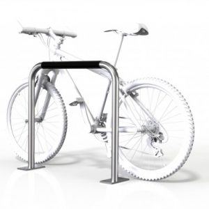 Bicycle lean rail